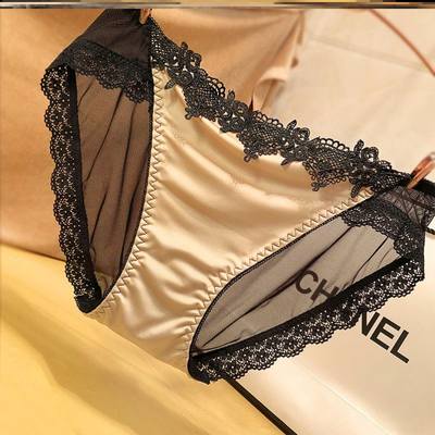 网红high quality Sexy Lace Underwear Women Low rise Hot Tria