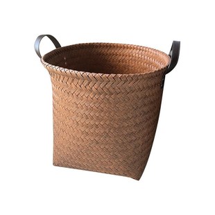 仿藤编收纳筐野餐水果篮厨房收纳框浴室脏衣篮手工pvc编织筐定制