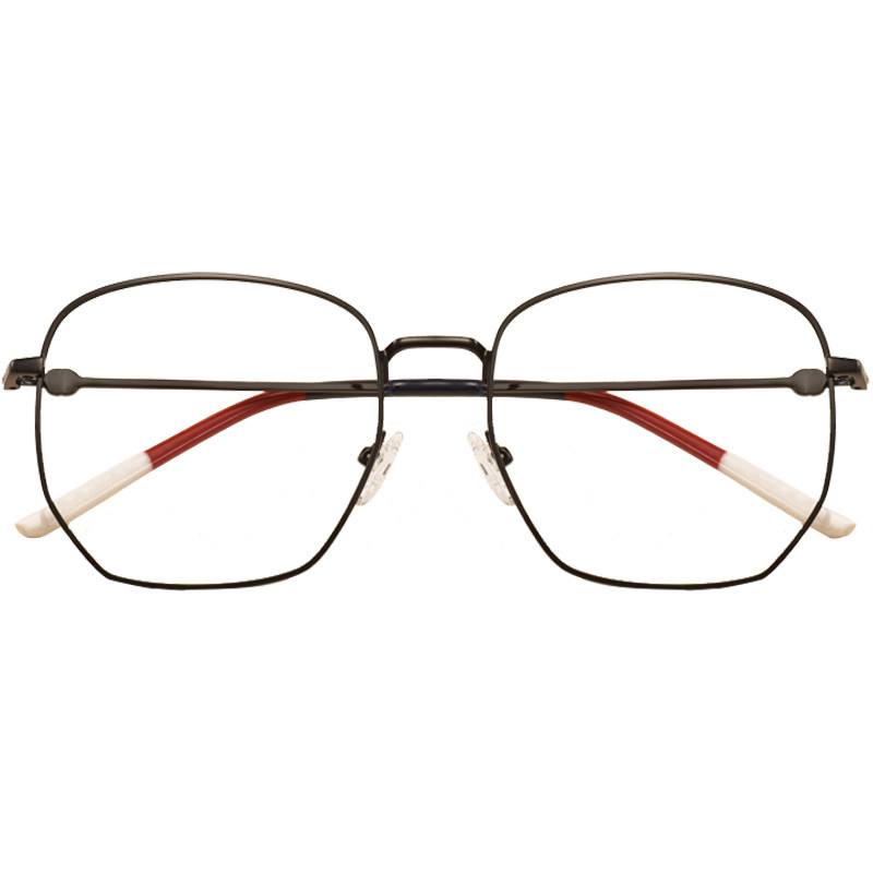 多边形方框金属近视眼镜架女潮韩版复古文艺眼睛框男素颜网红全框