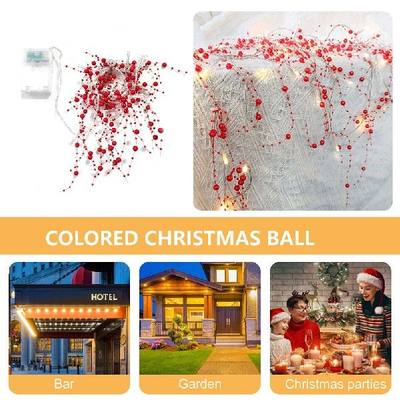 推荐1Pcs Pearl Chain String Lights Home Ornaments Christmas