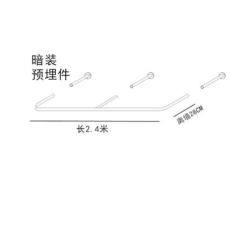 服装展示架靠墙式挂衣架女装店壁挂上墙架L不锈钢拉丝银色落地锦