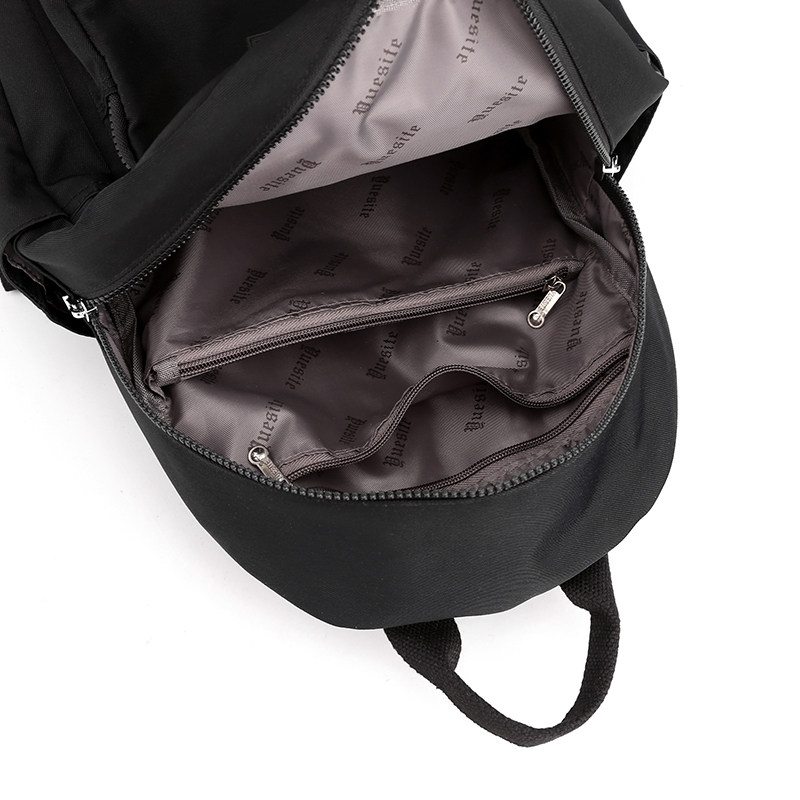 双肩包女夏2021年新款尼龙背包大容量轻便百搭帆布旅行包多层书包