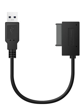 NEW Slimline SATA To USB 3.0 SATA7+6 13 Pin Sata Cable CD D