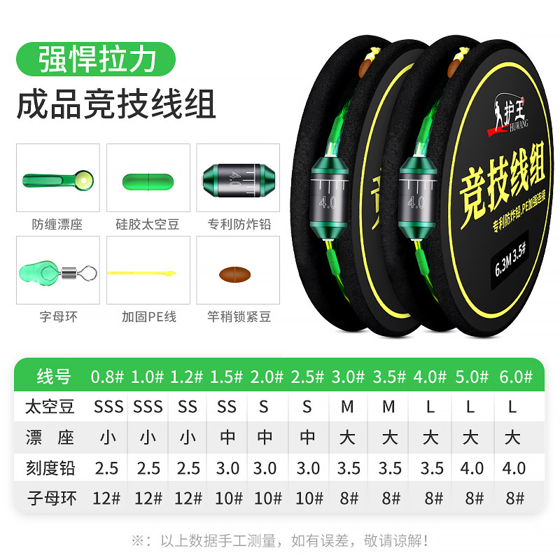 现货护王防炸铅成品竞技线组全套主线组超强拉力鱼线黑坑大物台钓