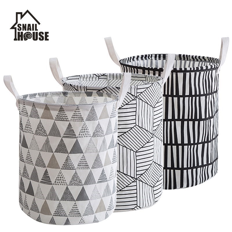 Snailhouse Laundry Hamper Dirty Cloth Basket Printing Water