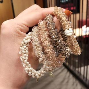 use Rope Pearl Dual Hair Bracelet 推荐 Temperament Rub Simple