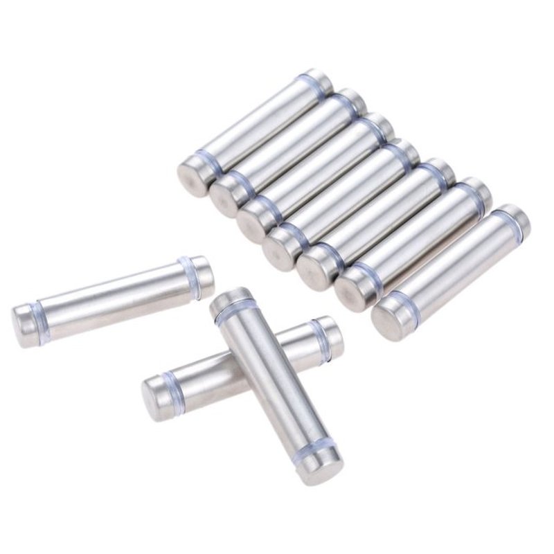 推荐10Pcs Double Head Advertisement Standoffs Bolts Mount Ad