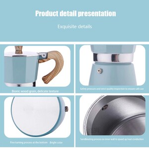 150/300ml European Style Aluminum Coffee Maker  Moka Cafetei