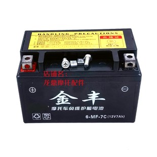 适用踏板车豪爵宇钻悦星铃木红宝天玉海王星12V7A干电池电瓶电屏