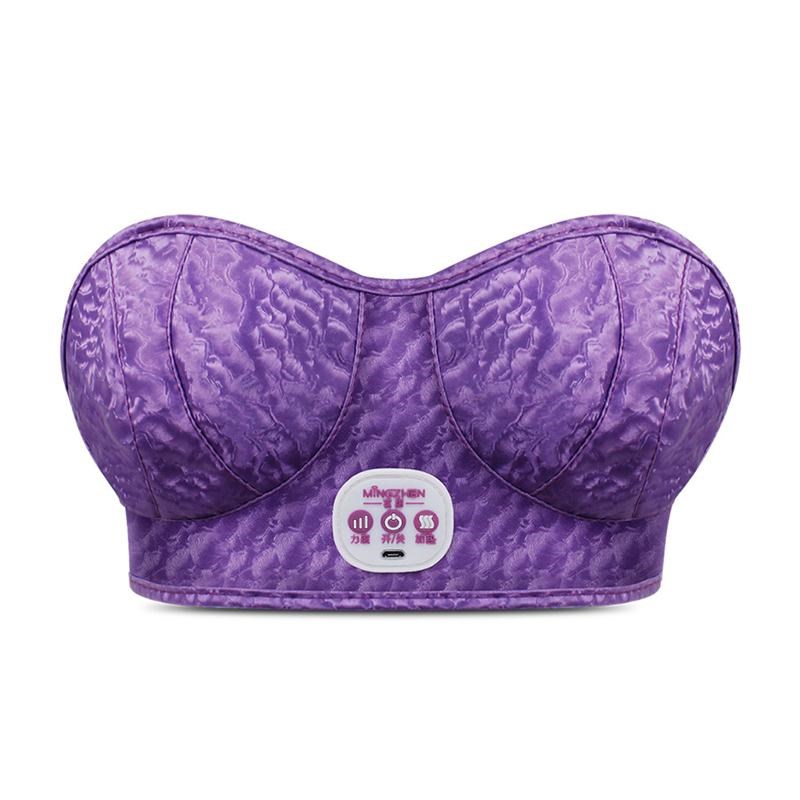 乳房按摩器丰无线增震动胸部按摩仪热敷电动按摩胸罩内衣大