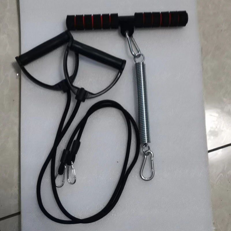 小众高货甩脂机仰卧板拉绳踏步机拉力绳腹肌板弹力绳收腹机通用弹