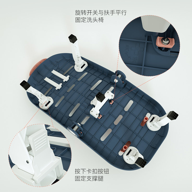 可折叠便携式宝宝洗头床洗发躺椅儿童洗头椅N神器小孩洗发家用防