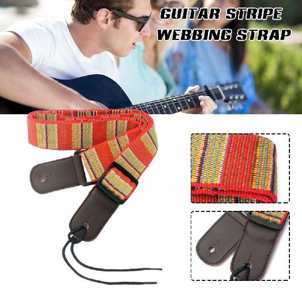 Acoustic Electric Guitar Strap Folk Style RaiUnbow Woven