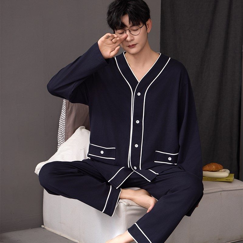 男士睡衣春秋季款2024新款日式和服风青少年家居服男生秋冬款,女士内衣/男士内衣/家居服,睡衣/家居服套装,淘宝优惠券,粉丝福利购,淘宝优惠卷