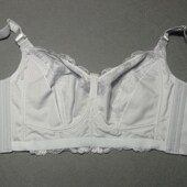 超薄蕾丝无钢圈无海绵透气全罩杯女士内衣大胸显小大码 全包90C85D