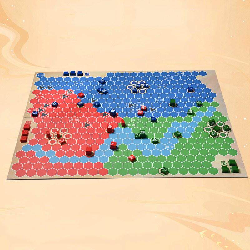 兵棋推演三国桌游魏蜀吴策略桌游2-3人对战地图杀聚会益智型桌游A