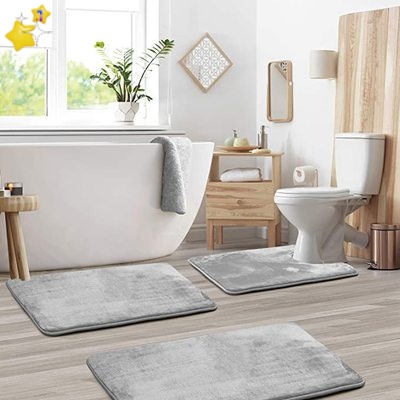 Floor Mat Door Mat Bathroom Carpet Toilet Seat Cover浴室地垫