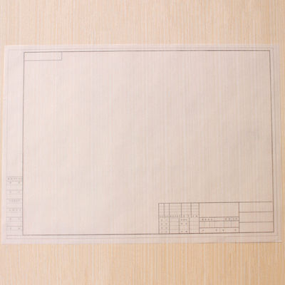 包邮A2有印框硫酸纸A4带图框描图纸A3建筑工程设计A1绘图纸半透明