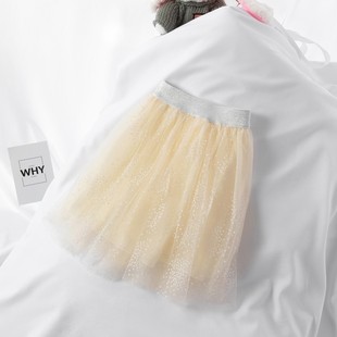 女童半身裙夏天2020新款儿童夏装女孩蓬蓬纱裙宝宝网纱短裙子洋气