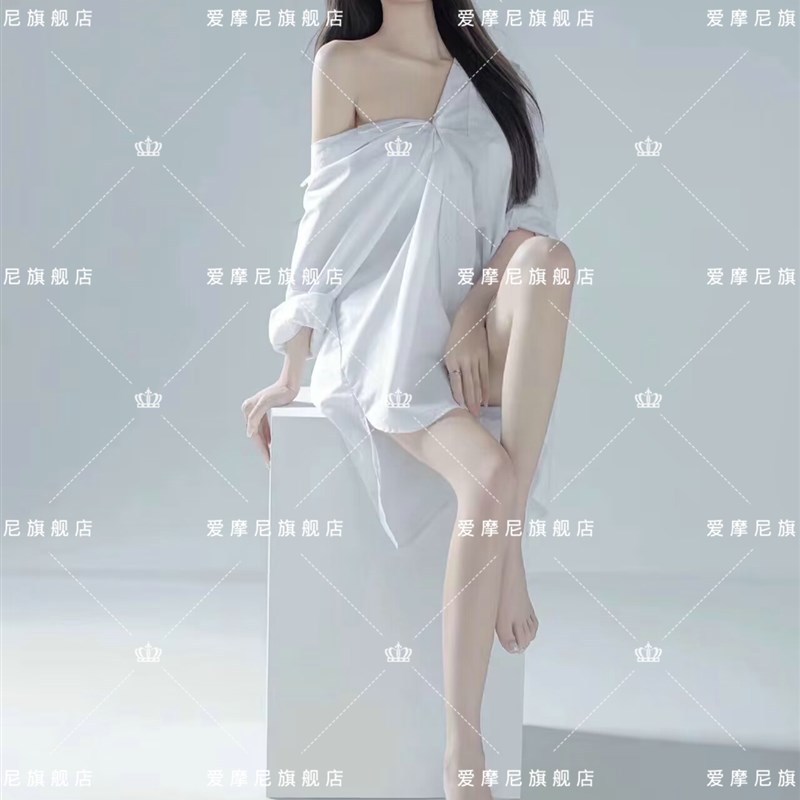 现货影楼新c款拍照服装光影清冷纯欲氛围感写真少女白色衬衣艺术