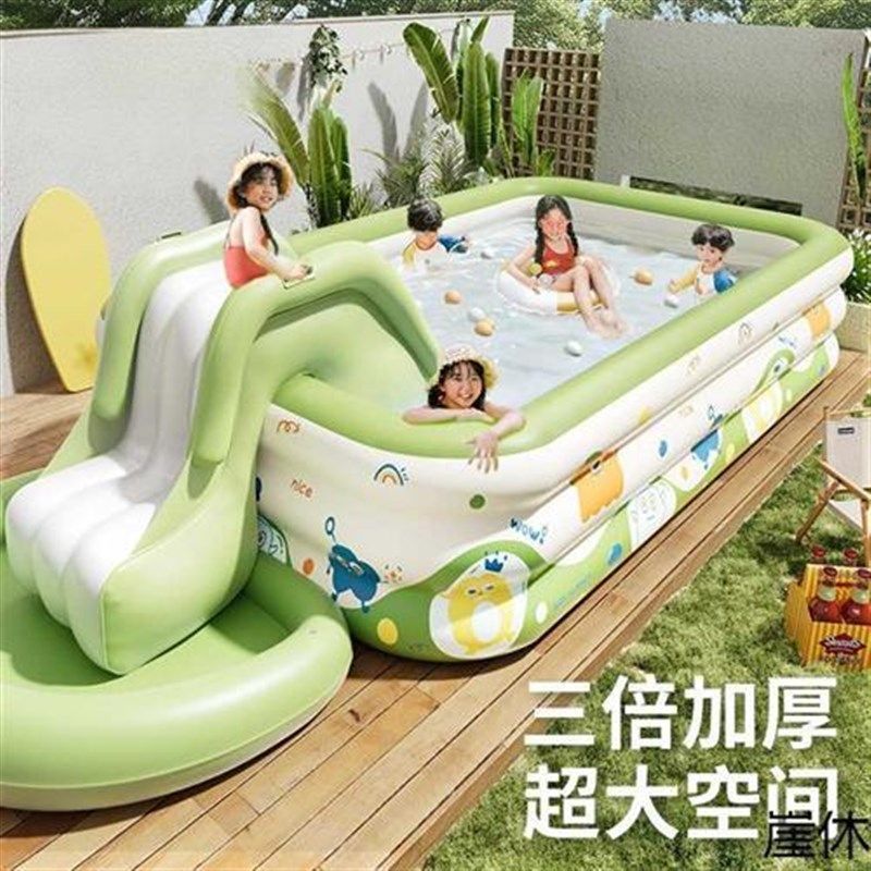 充气游泳池儿童家用加厚宝宝婴儿大型充气水池小孩家庭大人戏水池