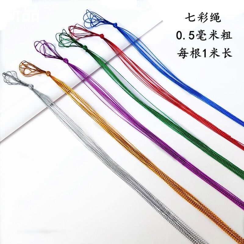 云南彩色辫子儿童编发彩色发绳大理丽F江头绳彩编发绳舞台编发新