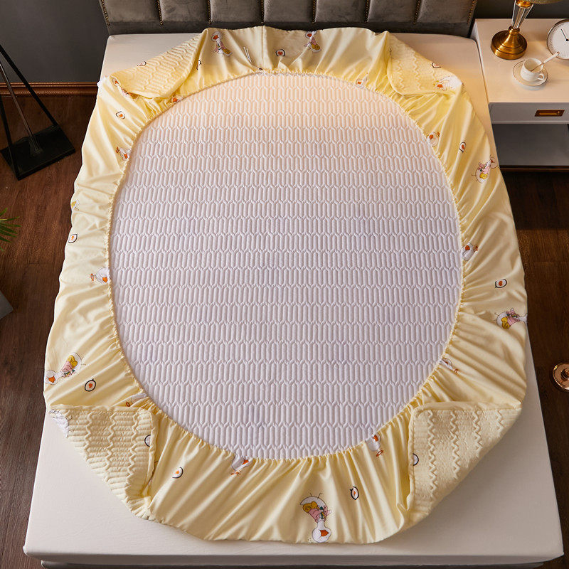 牀笠薄垫专用单件夹棉牀罩棕垫乳胶牀垫套子5/10cm高儿童双层牀套