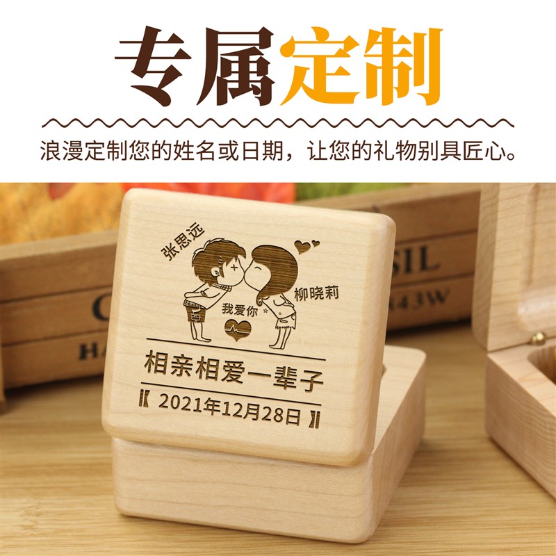定制生日礼物送女友结婚纪念日礼物送老婆情侣恋爱一周年100天