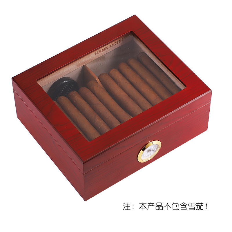 网红Cigar box cedar wood portable Cigar humidor Wooden humid ZIPPO/瑞士军刀/眼镜 烟盒 原图主图