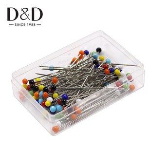 100pcs Colorful Sewing Pins 38mm  Glass Head Pins Straight Q