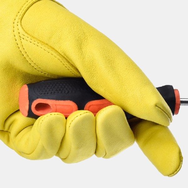网红P82D Leather Breathable Gauntlet Gloves Rose Pruning Lo