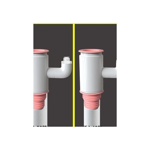 极速厨房水槽洗碗机净水器下水管道小厨宝洗衣机排水管二合一接头
