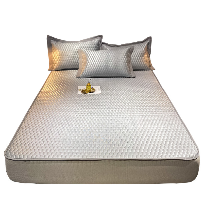 乳胶凉席三件套冰丝席床笠款床垫两用折叠式夏季清凉空调软席高档,床上用品,乳胶席,淘宝优惠券,粉丝福利购,淘宝优惠卷