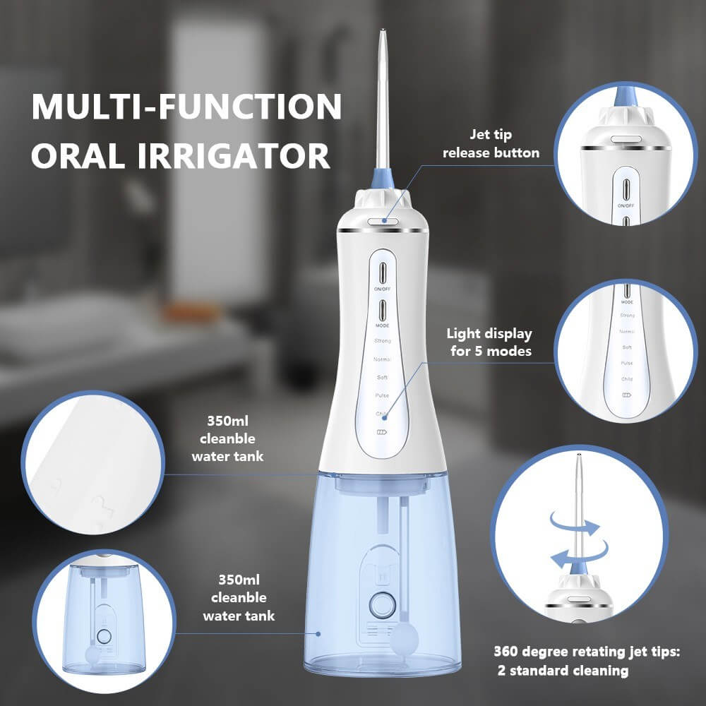 推荐Portable Dental Oral Irrigator Rechargeable Cordless Pow