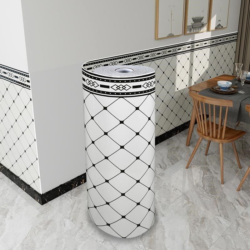 墙纸自粘防水防潮墙围墙裙壁纸仿瓷砖墙贴大理石墙面装饰翻新贴纸,家居饰品,瓷砖贴,淘宝优惠券,粉丝福利购,淘宝优惠卷