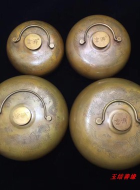 纯铜加厚仿古铜提手炉暖手炉水捂子汤婆子怀炉暖炉V铜器工艺品摆