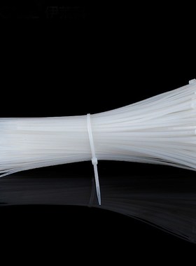 伊莱科EG-5*300*W2000扎带自锁式尼龙塑料卡扣4.8x300mm白200x10