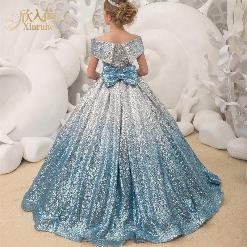 儿童银蓝渐变长款拖尾礼服女童主持模特走秀钢琴表演演出礼服,童装/婴儿装/亲子装,儿童礼服,淘宝优惠券,粉丝福利购,淘宝优惠卷