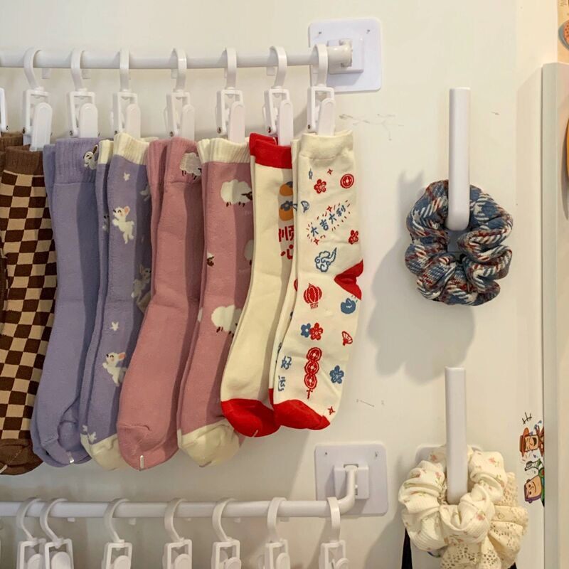 袜子收纳神器家用衣柜免打孔挂墙挂架盒装放袜子的壁挂整理置物架