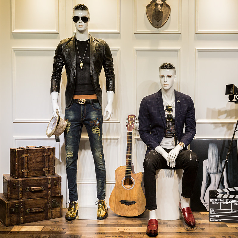 厂家男模特 服装店假人模型全身橱窗展示k西装人体模特架子人偶展