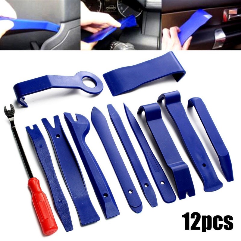 12pcs Pro Car Removal Pry Open Tool Kit  Auto Audio Door Das