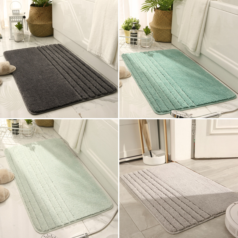 推荐New thickened high and low wool door mat bathroom mat ca