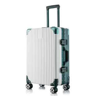 密码箱女新款2020行李箱子母箱男大容量皮箱铝框拉杆箱20寸登机箱