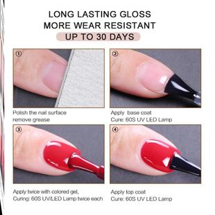 推荐 Base Coat Top Tips Gel Nail Primer Art Manicure