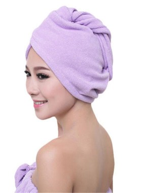 Hot  Microfibre Hair Drying Towel Wrap Quick Dry Turban Head