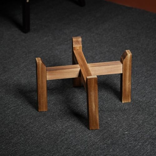 花架实木鱼缸承重底座水缸石磨木架花盆室内客厅阳台植物盆栽支架