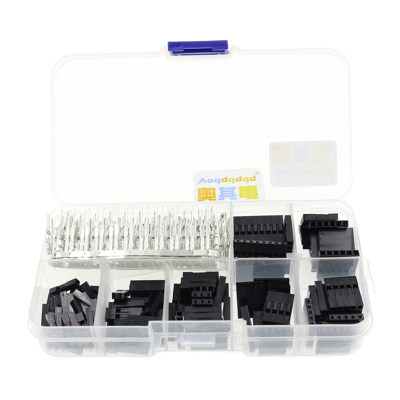 310Pcs 2.54mm 1/2/3/4/5/6/8 Plug Connector Housing and Male