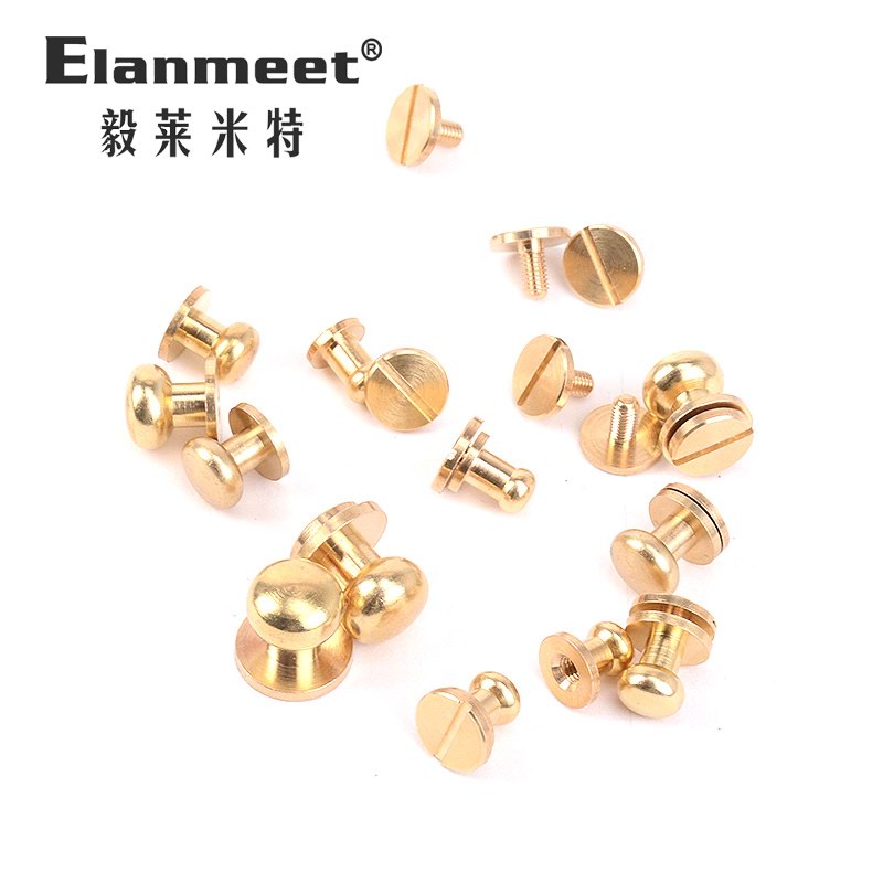 铜和尚头五金配件手工DIuY皮革包配件奶嘴钉箱包扣皮塔扣螺丝铆钉