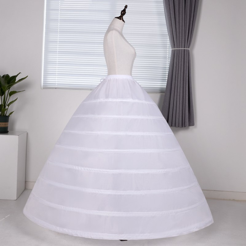 婚纱礼服裙撑8钢圈加大可调节超蓬衬裙新娘舞会演出各类礼服裙撑