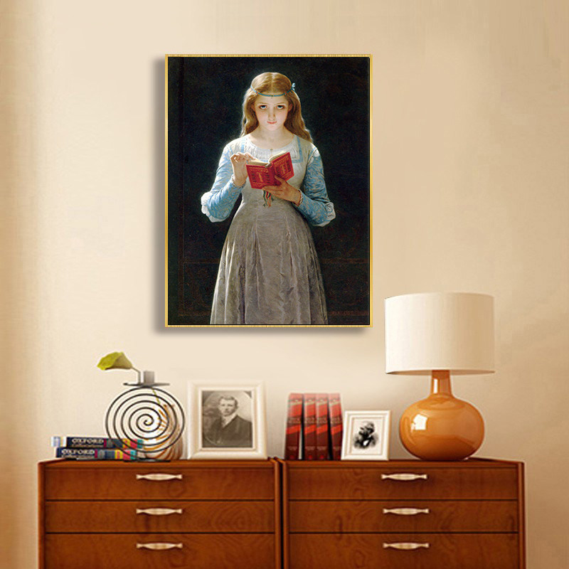 皮埃尔考特名画春光暴风雨新古典主义装饰画客厅油画卧室床头挂画